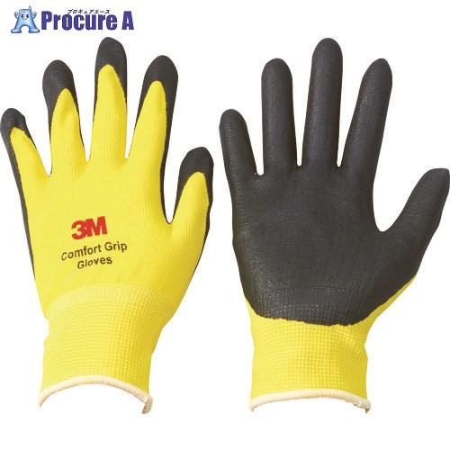 3M 一般作業用コンフォートグリップグローブ イエロー Lサイズ  ▼471-6680 GLOVE ...