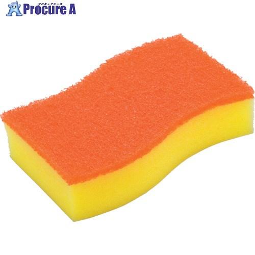 3M スコッチ・ブライトTM ハイブリッド貼り合わせスポンジ2個パック(オレンジ)  ▼471-85...
