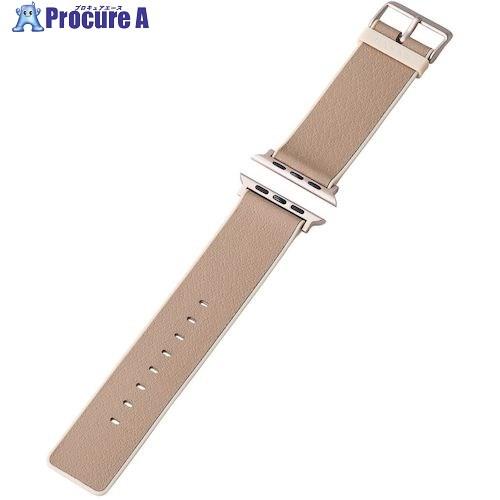 エレコム Apple Watch 45/44/42mm用バンド MINIO トープグレー×ピーチピン...