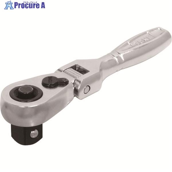 TONE コンパクトショート首振ラチェットハンドル(ホールドタイプ) 歯数72枚 差込角9.5mm ...