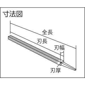 ツボサン 鉄工ヤスリ 250mm 角 中目 ▼...の詳細画像1