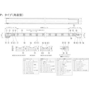 日工 船底タイプP1テール テールローラー(防...の詳細画像2
