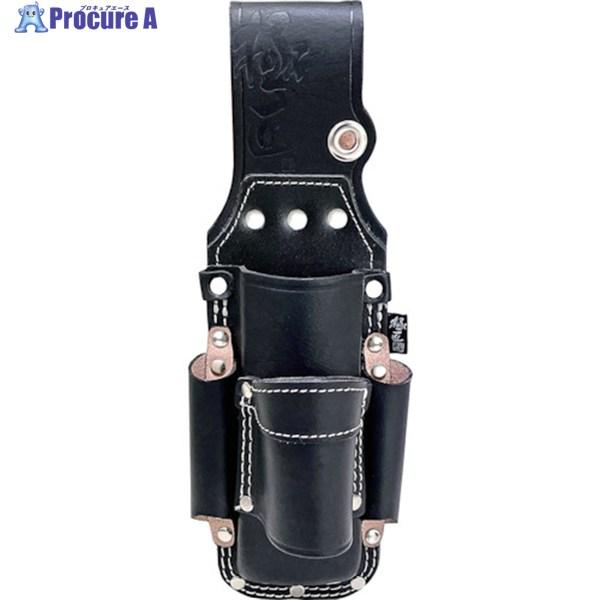 ベストツール 極匠 黒染め牛床革 板金鋏(2段)＋つかみ箸差し  ▼495-7027 GK-2DBA...