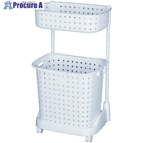 JEJアステージ レクエアランドリーバスケット2段 ホワイト  ■▼500-1643 641029 ...