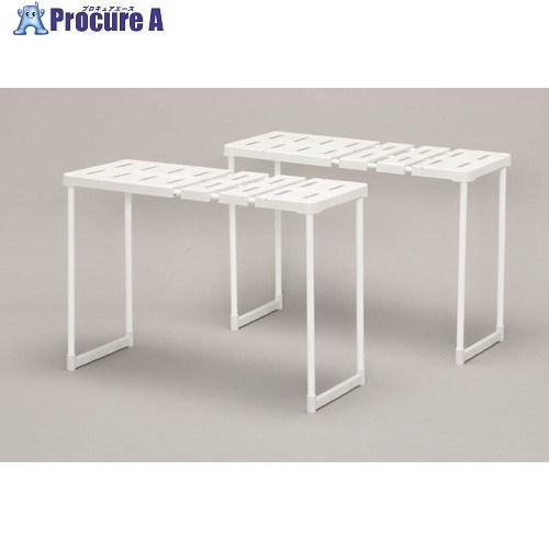 IRIS 247655 伸縮押入れ整理棚 SOR-370H×2 グレー  ■▼513-9848 SO...