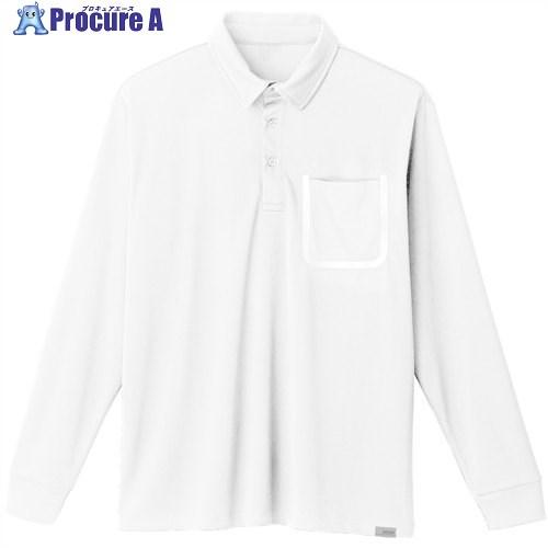 SOWA 8005-50 長袖ポロシャツ ホワイト 4L  ■▼529-4095 8005-50-0...