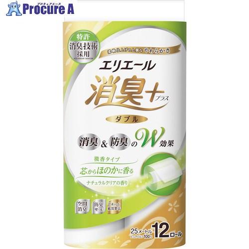 エリエール 消臭＋トイレットティシューほのかに香る ナチュラルクリアの香り 12R(ダブル)  ▼5...