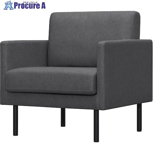 IRIS 104131 1人掛けポケットコイルソファ ダークグレー  ■▼532-9179 PCS-...