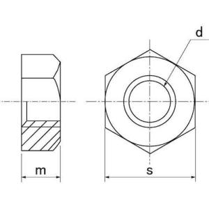 SUNCO チタン 六角ナット(1種 M14 ...の詳細画像2