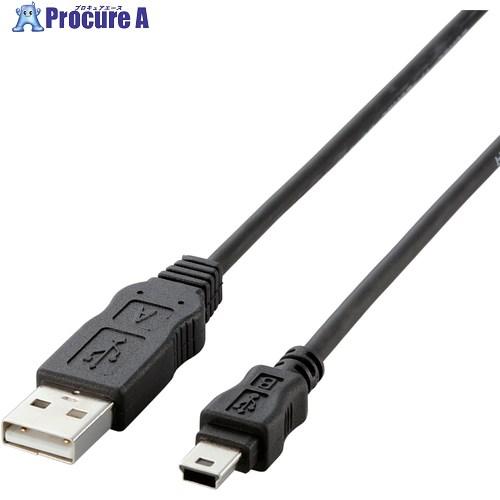 ELECOM EURoHS指令準拠USB2.0準拠ケーブル1.0mブラック  ■▼541-2692 ...