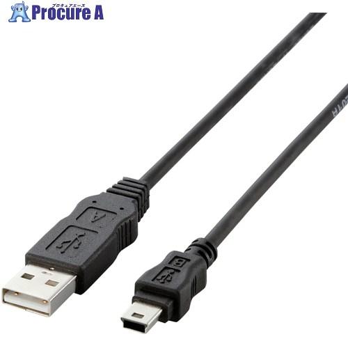 ELECOM EURoHS指令準拠USB2.0準拠ケーブルブラック  ▼541-2773 USB-E...