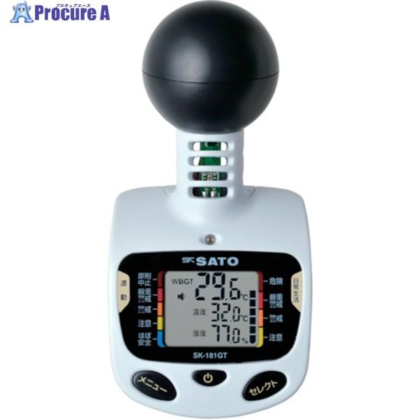 佐藤 黒球型携帯熱中症計 SK-181GT(8313-50)JIS B 7922:2023 クラス2...