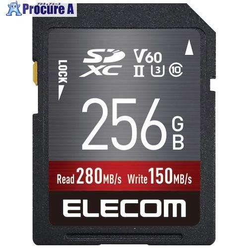 ELECOM 【一時受注停止】 SDXCカード データ復旧サービス付 UHS-II V60 256G...