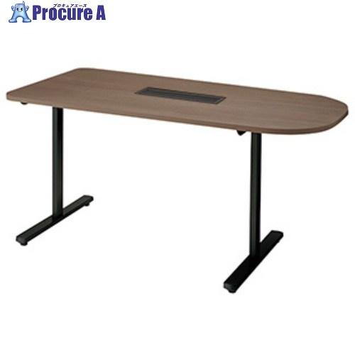 NAIKI ミーティングテーブル(配線付/半長円テーブル) モプト MP型/天板:ショコラアッシュ ...