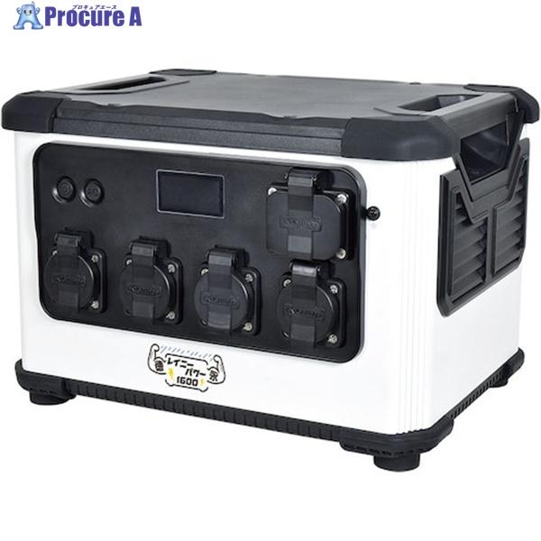 NICHIDO ポータブル電源 レイニーパワー徳永  ▼593-3599 LPE-E3200LW  ...