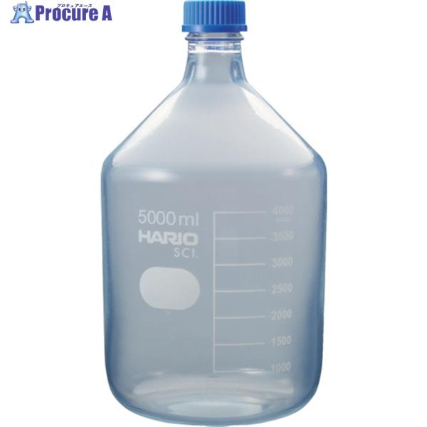 HARIO コーティングねじ口瓶 5、000mL  ▼601-2867 NBOC-5L-SCI  1...