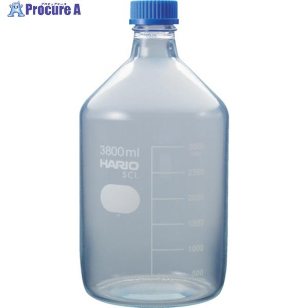 HARIO コーティングねじ口瓶 3、800mL  ▼601-2877 NBOC-3.8L-SCI ...