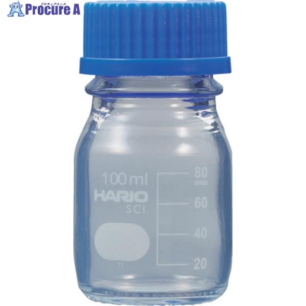 HARIO コーティングねじ口瓶 100mL  ▼601-2881 NBOC-100-SCI  1個