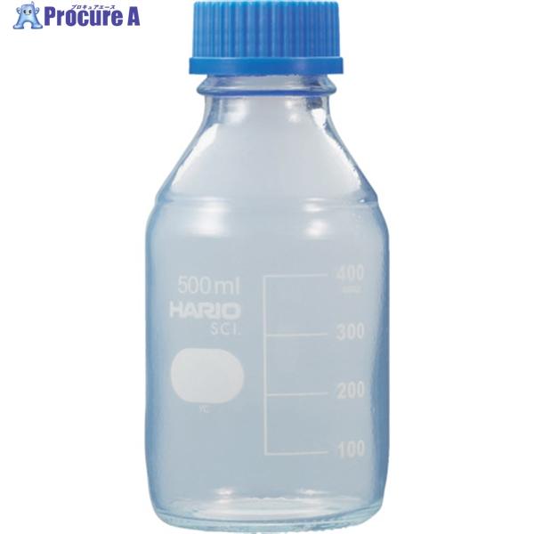 HARIO コーティングねじ口瓶 500mL  ▼601-2883 NBOC-500-SCI  1個