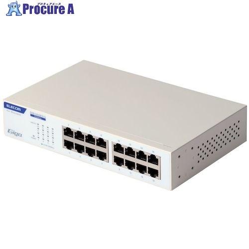 ELECOM 法人向けスイッチングハブ アンマネージ Giga 16ポート 3年保証  ■▼612-...