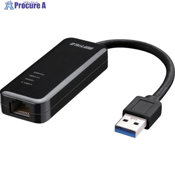 BUFFALO Giga対応 Type-A USB3.2(Gen1)用LANアダプター ブラック  ...