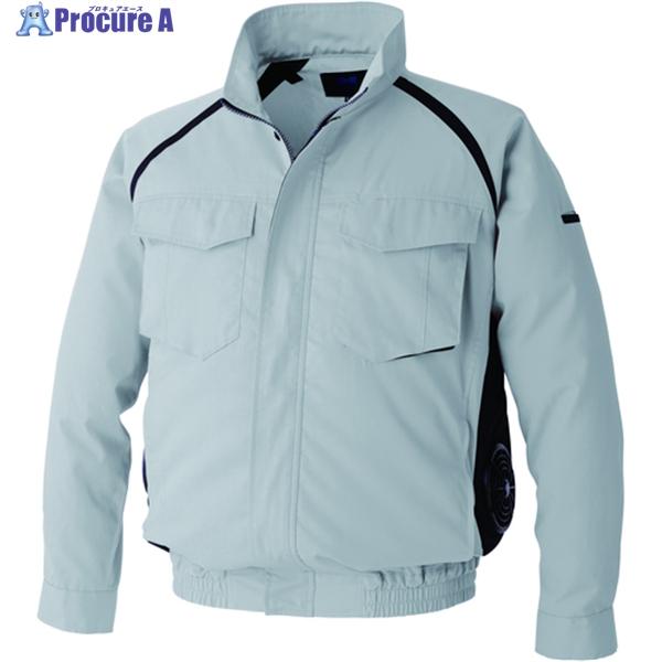 空調服 空調服[[R下]] 長袖ブルゾン ウエアのみ シルバー LL  ▼651-9387 KU92...