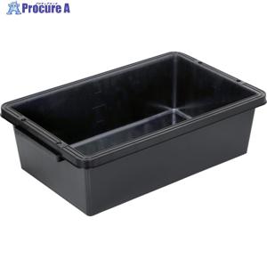 TRUSCO トラ舟20Lブラック(角型・再生原料使用) ▼664-7086 PSB20-BK 1個