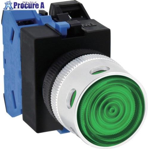 IDEC Φ22照光押しボタンスイッチ モメンタリ ガード付き 緑  ■▼676-1166 ALFW...