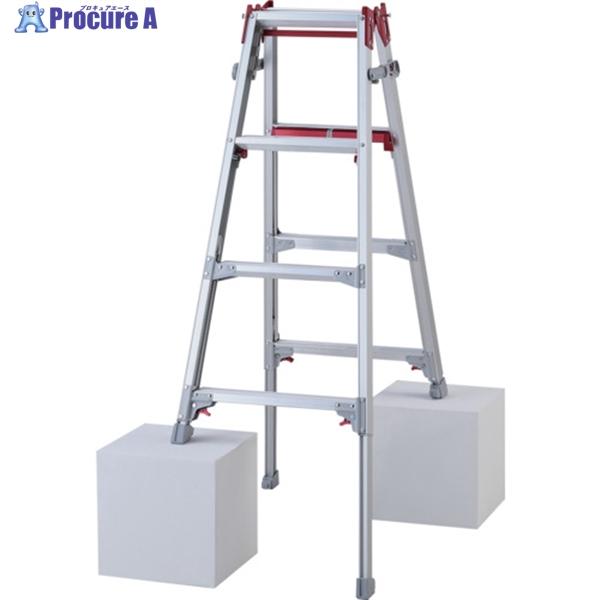 ハセガワ 脚部伸縮脚立 シャガマン 4段(10901)  ▼678-9626 RYR-12A  1台