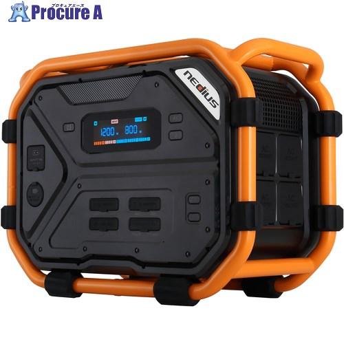 nedius ポータブル電源 定格出力2400W  ■▼691-2017 NPB-24  1台