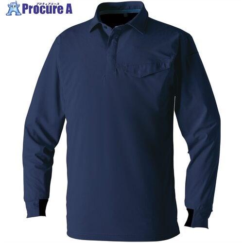 SOWA 長袖ポロシャツ(胸ポケット有)ネイビー 4L  ■▼691-6826 0495-50-1-...