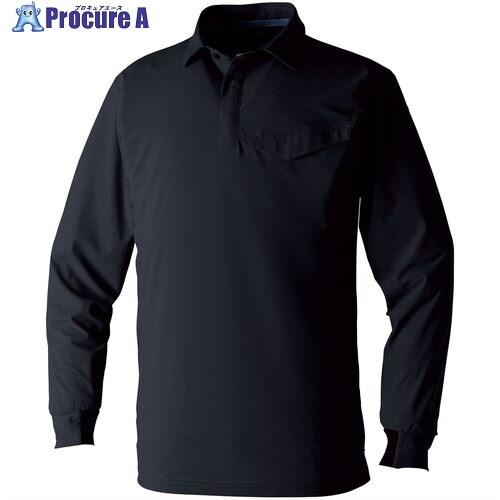 SOWA 長袖ポロシャツ(胸ポケット有) ブラック L  ■▼691-8341 0495-50-4-...