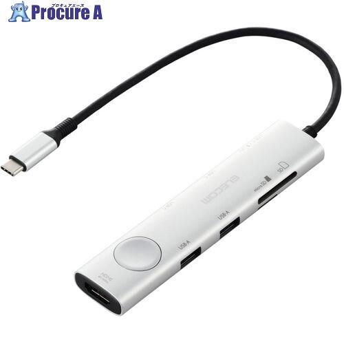 ELECOM Type-Cドッキングステーション 画面オンオフスイッチ付 USB PD SD＋mic...