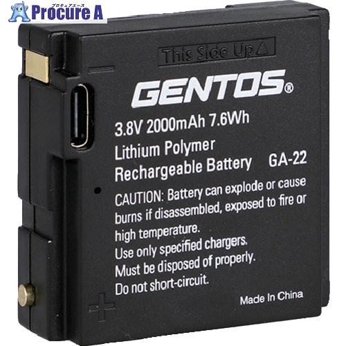 GENTOS Gシリーズヘッドライト専用充電池GA22  ▼696-6672 GA-22  1個