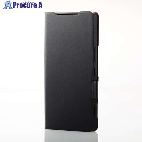 ELECOM AQUOS R9 pro用レザーケース 手帳型 UltraSlim 薄型 磁石付き ブ...
