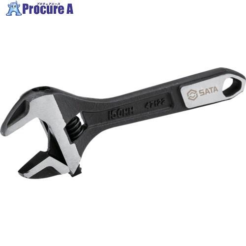 SATA 広口モンキーレンチ150mm 黒染  ▼698-4619 47122  1丁