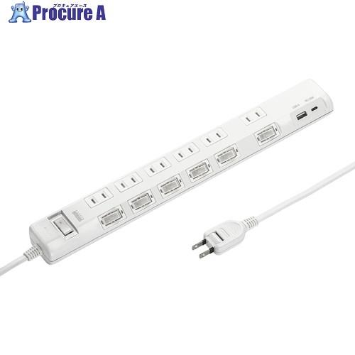 SANWA タップ 節電タップ  ■▼701-0101 TAP-B108UC-3W  1個