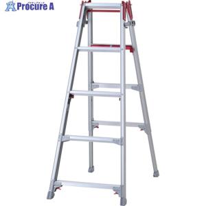 ハセガワ 階段用脚部伸縮式アルミはしご兼用脚立 RYRE型 5段(10893) ◇▼701-6214 RYRE-15A 1台