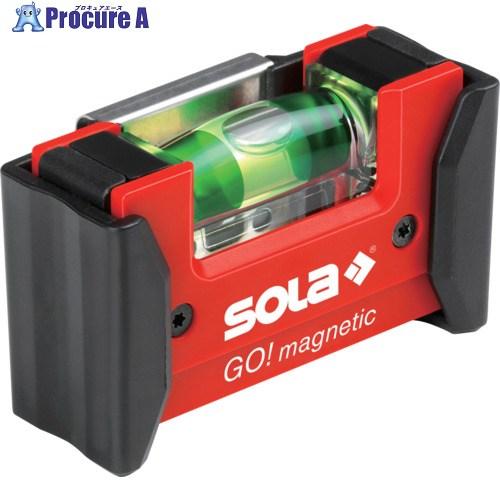 SOLA コンパクト水平器 ベルトクリップホルダー付きGO！Magnetic  ▼703-4756 ...