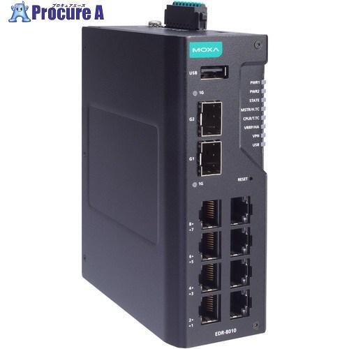 MOXA 8FE銅線＋2GbE SFPマルチポート 産業用セキュアルーター  ■▼704-2845 ...