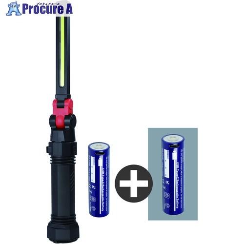 GENTOS 【数量限定キャンペーン】 充電池セット COB LED搭載充電式ワークライト Ganz...