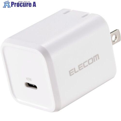 ELECOM AC充電器 USB充電器 USB PD対応 45W Type-C×1 スイングプラグ ...