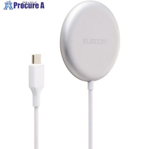 ELECOM マグネットQi2.2規格対応ワイヤレス充電器 25W 卓上 1.5m シルバー  ■▼...