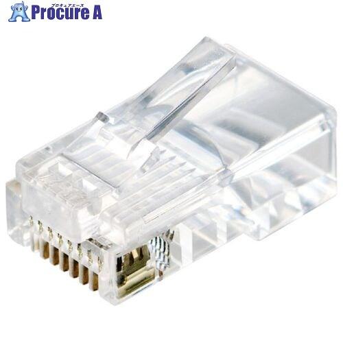 ELECOM RJ45中継コネクタ Cat5e対応 単線・ヨリ線両対応 10個入 クリア  ■▼71...