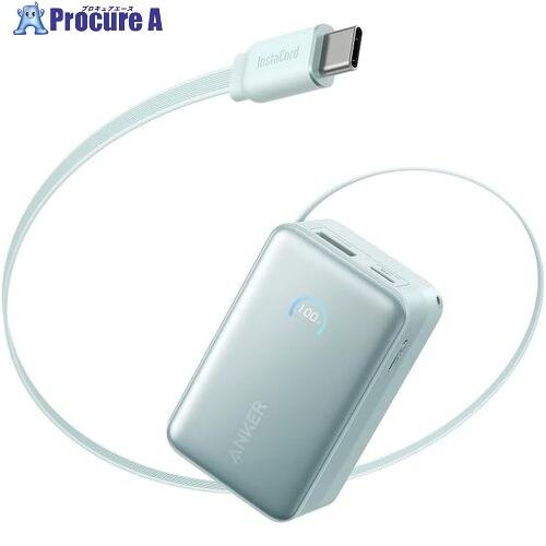 Anker モバイルバッテリー Nano Power Bank (10000mAh 45W 巻取り式...