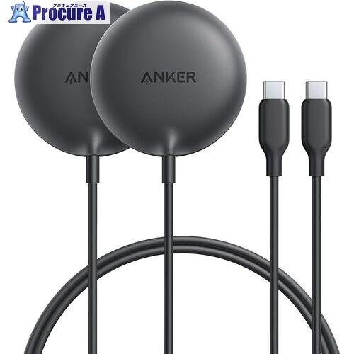 Anker 充電器 Zolo Wireless Charger Magnetic、 Pad ブラック...
