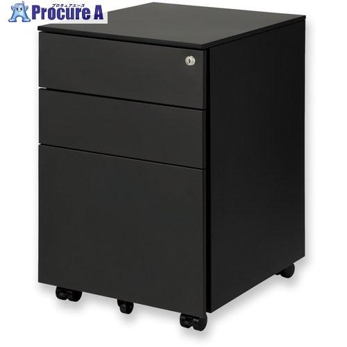 ASKA スチールワゴン ブラック  ■▼720-8011 STW01BK  1台