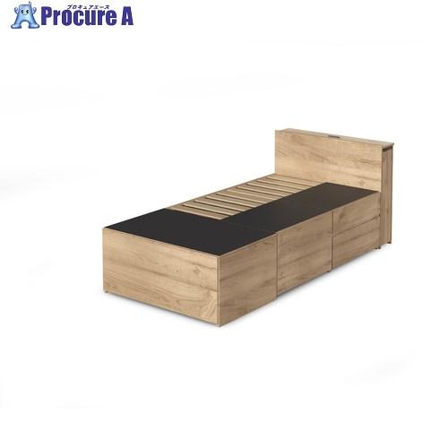 IRIS 211900 超収納ベッド 収納宮付きS ナチュラル  ■▼722-8740 CSB03-...