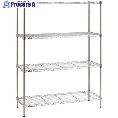ERECTA ベーシックシリーズ ワイヤーシェルフ クローム W750×D450×H1200mm 3...
