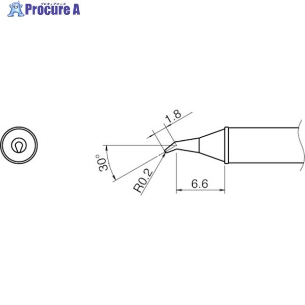 白光 こて先/0.2RSSB型  ▼751-7271 T31-02JS02  1本